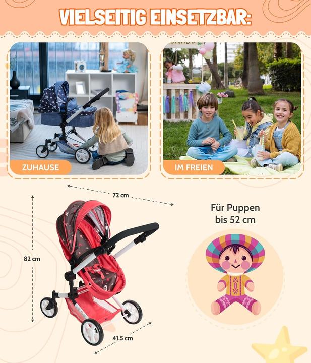 Actual product image Bayer Chic 2000 LINUS" combination doll's pram
