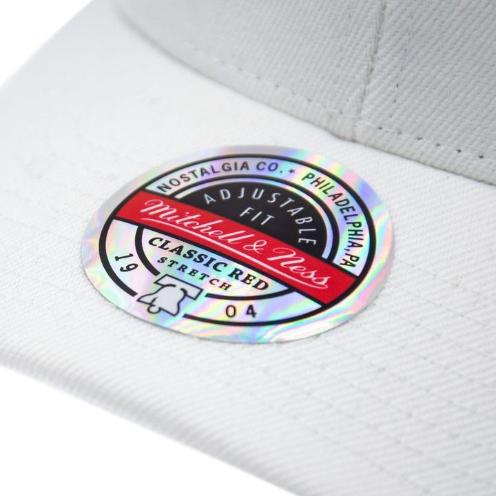 Produktbild Mitchell & Ness M&N Stretch Snapback Classic Red Stretch-Fit Cap Weiss (One Size)