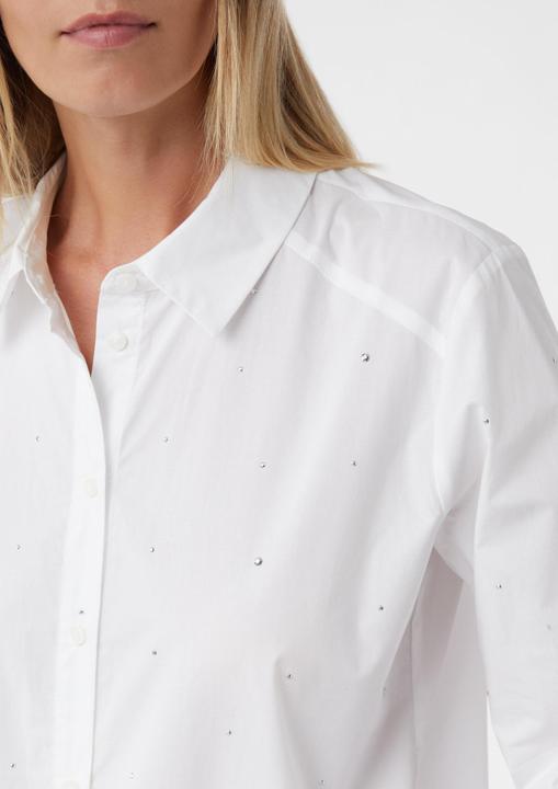 Immagine prodotto Comma Bluse Verkürzte Popeline-Bluse mit Strassapplikation (40)