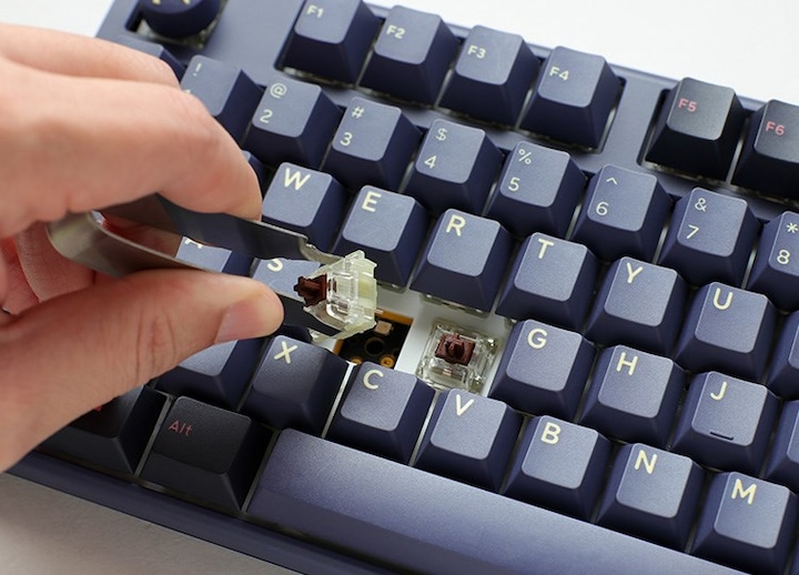 Image du produit Ducky One 3 Cosmic Blue Clavier de jeu, RGB LED - MX-Blue (DE, Filaire)