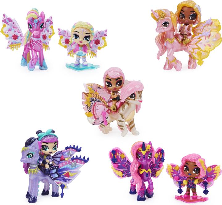 Actual product image Hatchimals Pixies Riders Wilder Wings collectible figure with mythical creatures to ride and much