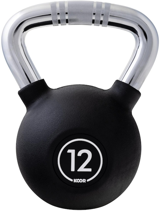 Koor Kettlebell 12 kg, Schwarz (1 x 12 kg)