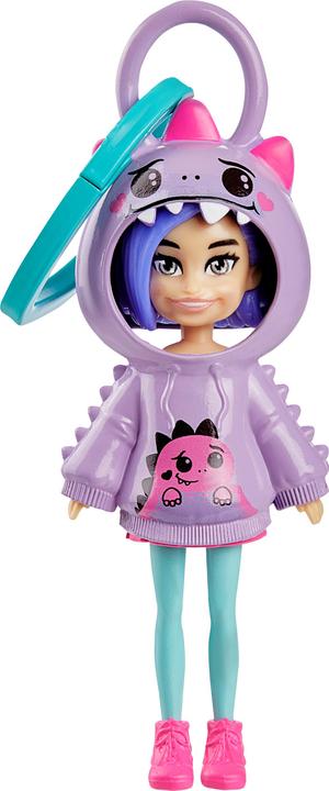 Image du produit Mattel Polly Pocket Κούκλα Μινιατούρα - με Φουτεράκι Δεινοσαυράκι για 4+ ετών HRD62