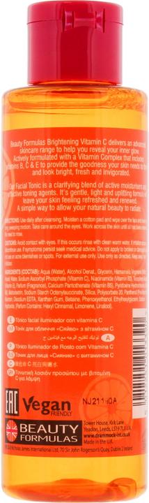 Immagine prodotto Beauty Formulas Tonico illuminante alla vitamina C Illuminazione del viso grazie alla vitamina C (Tonico per il viso, 150 ml)