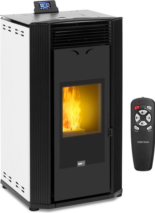 Produktbild MSW Pelletofen wasserführend 24 kW 400 m³ / 35 L Pellet-Kaminofen Pelletkamin