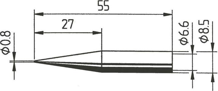 Panne de fer à souder longue durée DUR type 842 (Pièce de rechange)