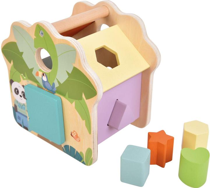 Actual product image small foot Shape-Fitting Cube House "Jungle Friends"
