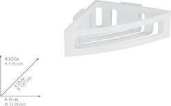 Immagine prodotto Wenko Scaffale angolare Turbo-Loc Bralia (35 x 20 x 8.50 cm)