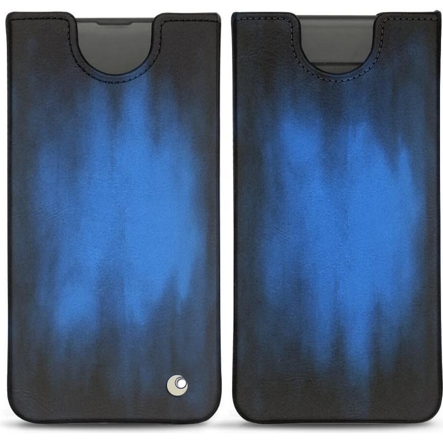 Noreve Lederschutzhülle (Samsung Galaxy S10+), Smartphone Hülle, Blau