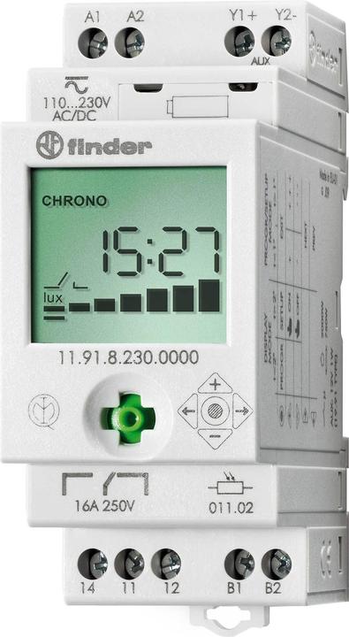 Produktbild Finder Dämmerungsschalter 150Lux 16A+1Aux 230V 11.91.8.230.0000