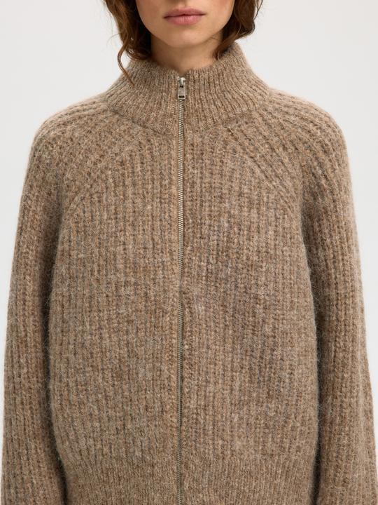 Produktbild Selected Wollmix Strickjacke mit Reissverschluss (M)