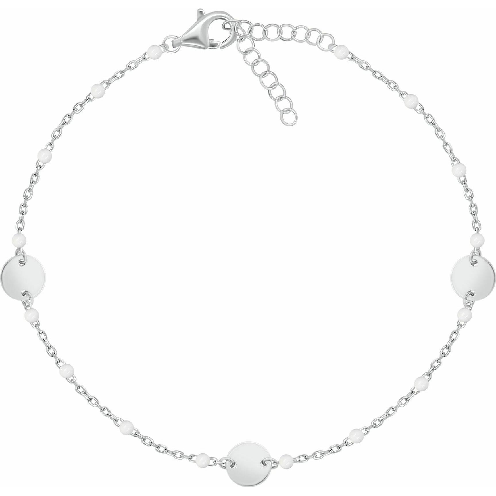 Brilio, Bracciale, Silver - Decent silver beaded bracelet BRC181W