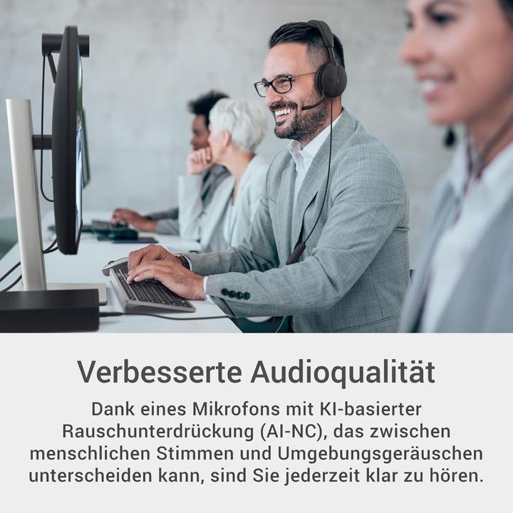 Actual product image Dell Pro Wired ANC Headset WH5024 (Cable, USB-C, Microsoft teams, Zoom)