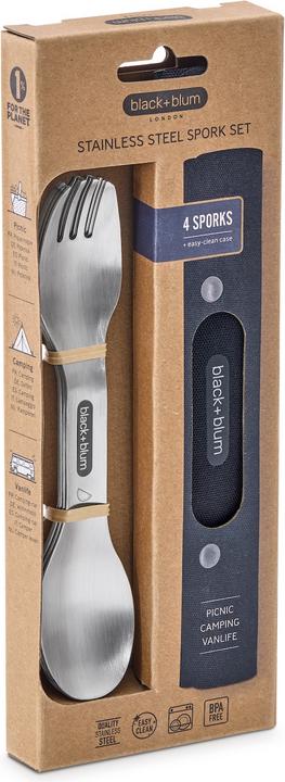 Produktbild Black + Blum Steel Spork Set - Edelstahl-Besteck