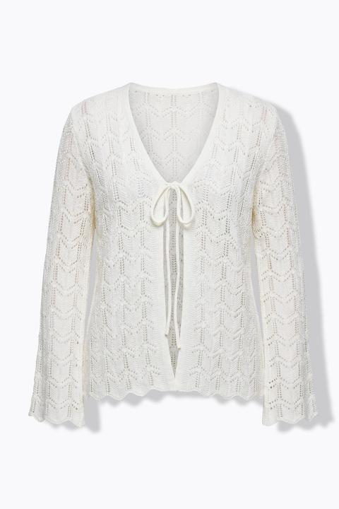 Produktbild Miamoda Strickjacke, gerade Passform, Ajourstrick, Langarm (46, 48)