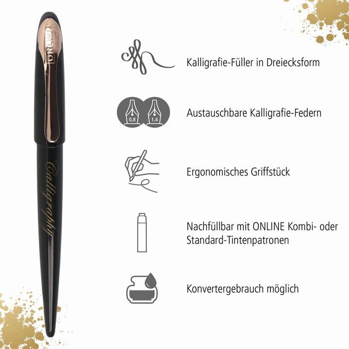 Image du produit Online Parure de Stylo Plume Air Rose (Rose noire)