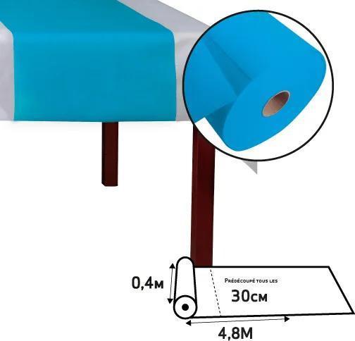 Image du produit PROnappe PRO nappe Tischläufer Tête-à-tête 40 cm x 4.8 m, Türkis (40 x 480 cm)