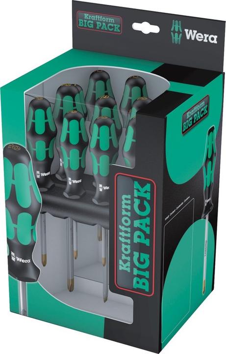Image du produit Wera Kraftform Big Pack 300 (Torx (TX), Cruciforme PZ, Recouvrement cruciforme Phillipps (PH))