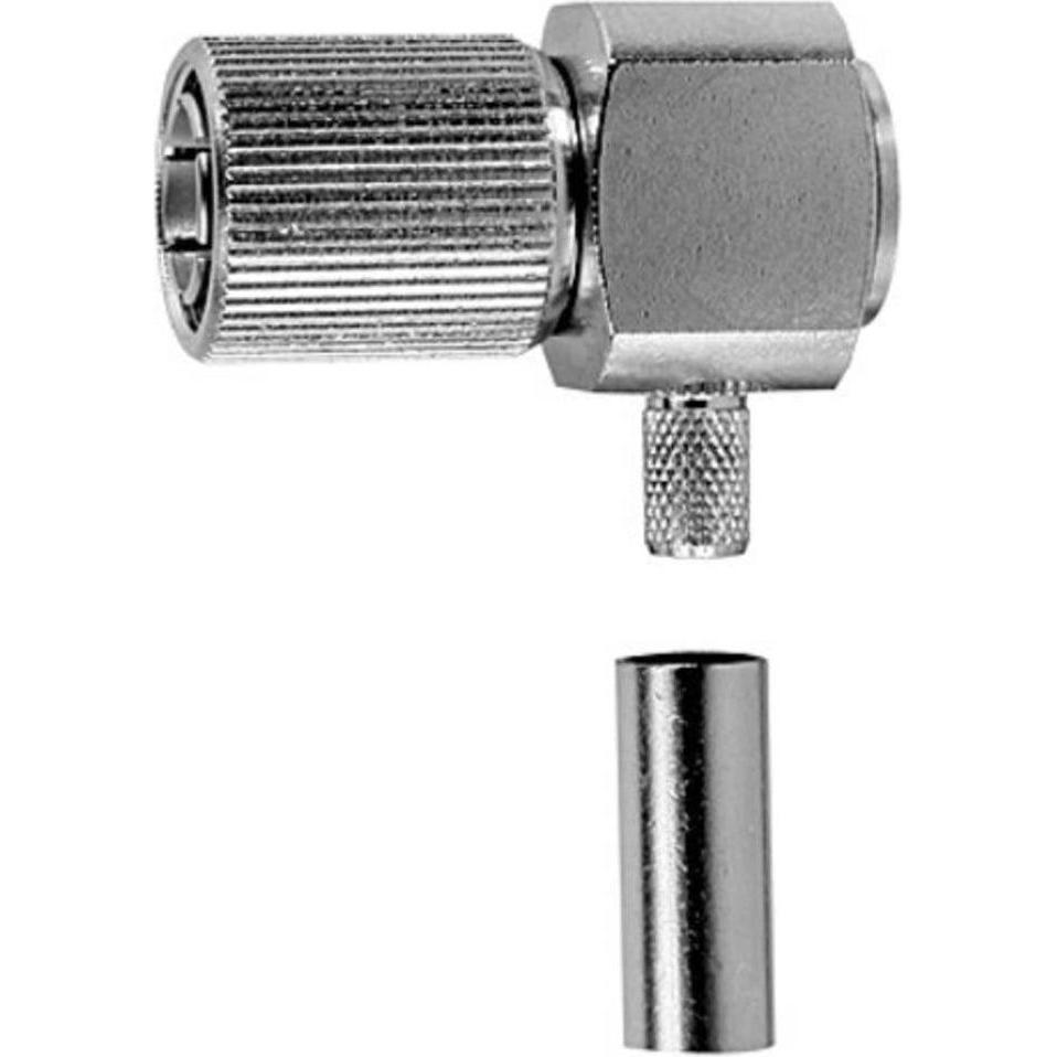 Telegärtner 1.6/5.6 Kabelwinkelstecker Crimp G02 schraub, löt/crimp, G02 (RG-59B/U), a=26, b=13 (VE??), Elektronikkabel ...