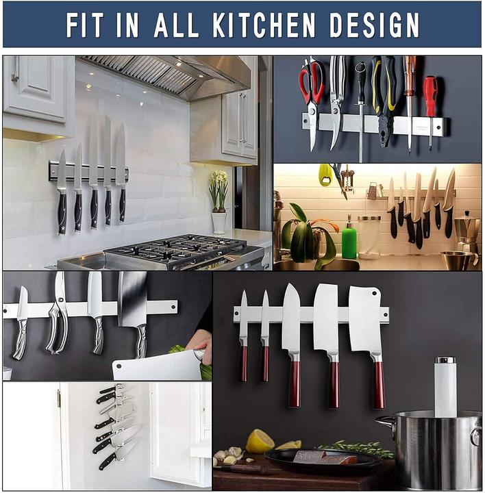 Immagine prodotto AidSci Coltello da bar magnetico in acciaio inox 50 cm