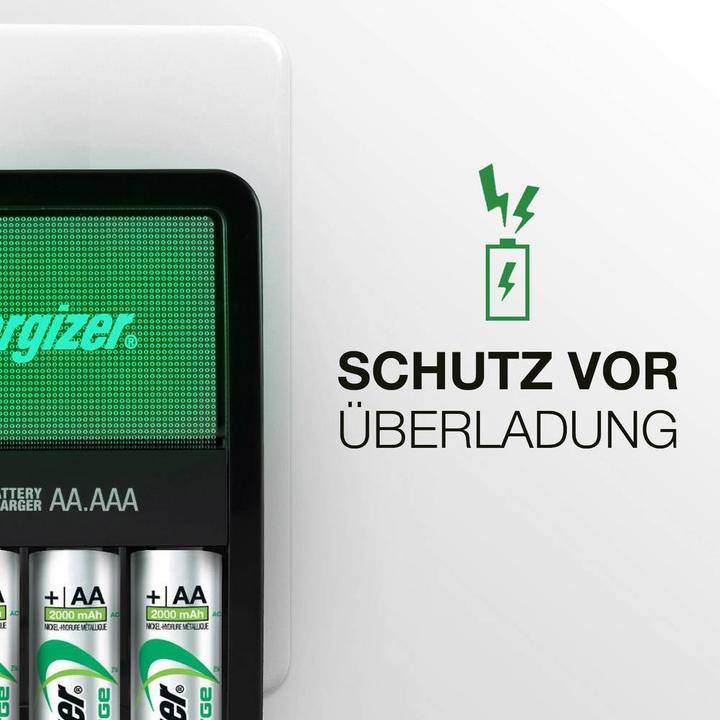 Productafbeelding Energizer Herladen Maxi (4 Pcs., AA, 2000 mAh, Oplaadbare batterijen + lader)