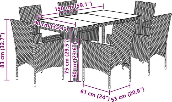Actual product image vidaXL Kendre (150 cm)