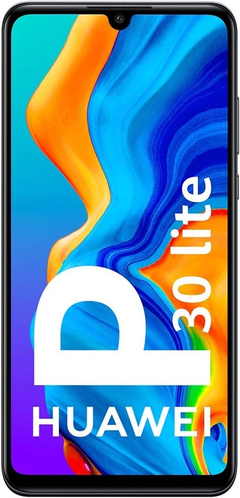 Actual product image Huawei P30 Lite (4GB) (128 GB, Midnight Black, 6.15", Hybrid Dual SIM, 48 Mpx, 4G)