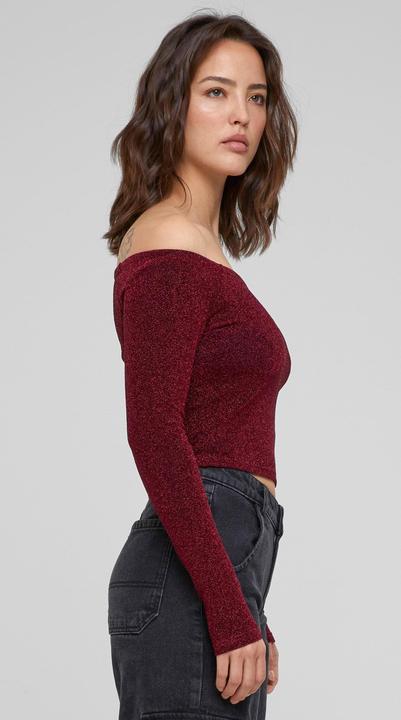 Image du produit Urban Classics Ladies Off Shoulder Glitter Longsleeve (5XL)