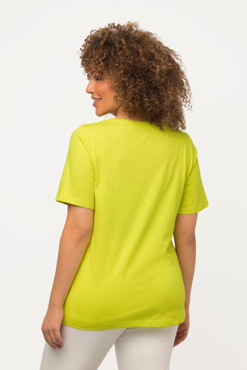 Immagine prodotto Ulla Popken T-shirt classica con design con animali, scollo a V e mezze maniche (46, 48)