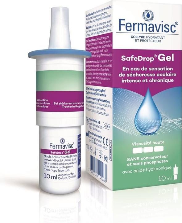 Produktbild OmniVision SafeDrop Gel Gtt Opht 0.3 % (10 ml, Fermavisc SafeDrop Gel Gtt Opht 0.3 % Fl 10 ml)