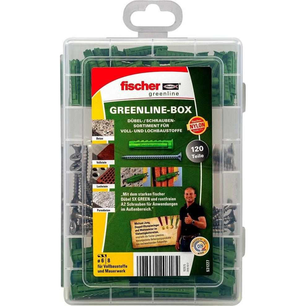 Thumbnail - Fischer, Dübel, MeisterBox GreenLine SX Plus+S A2 (120) (80 Stk.)