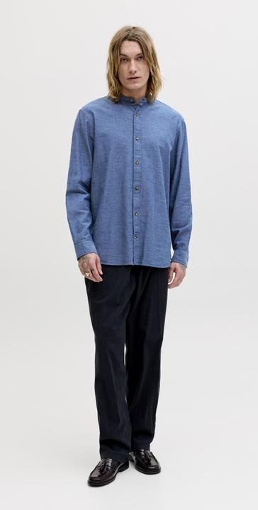 Actual product image Jack & Jones Jjesummer Linen Blend Band Shirt L/S Sn (S)