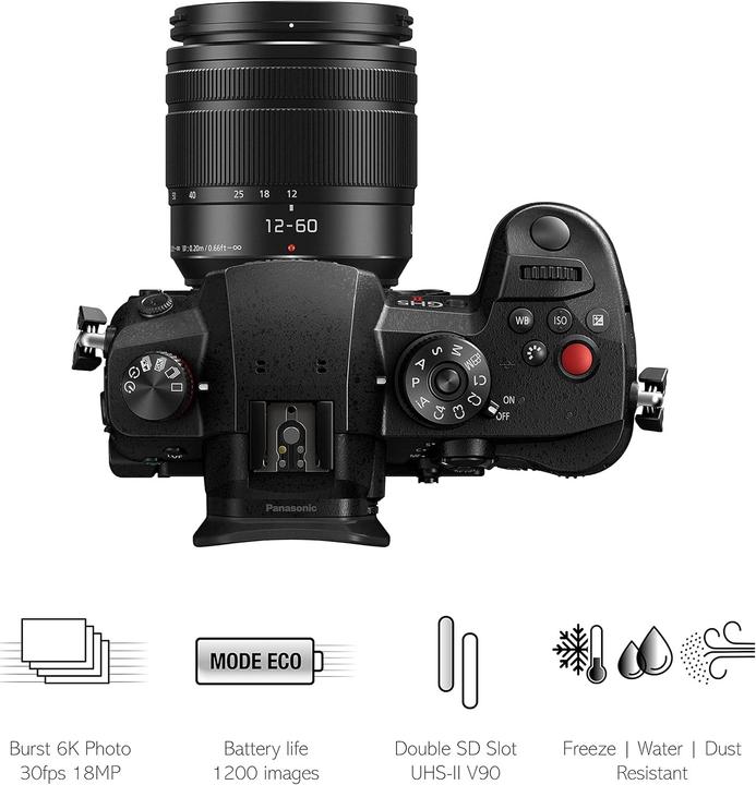Actual product image Panasonic Lumix DC-GH5 II Kit (12 - 60 mm, 20.16 Mpx, Micro Four Thirds)