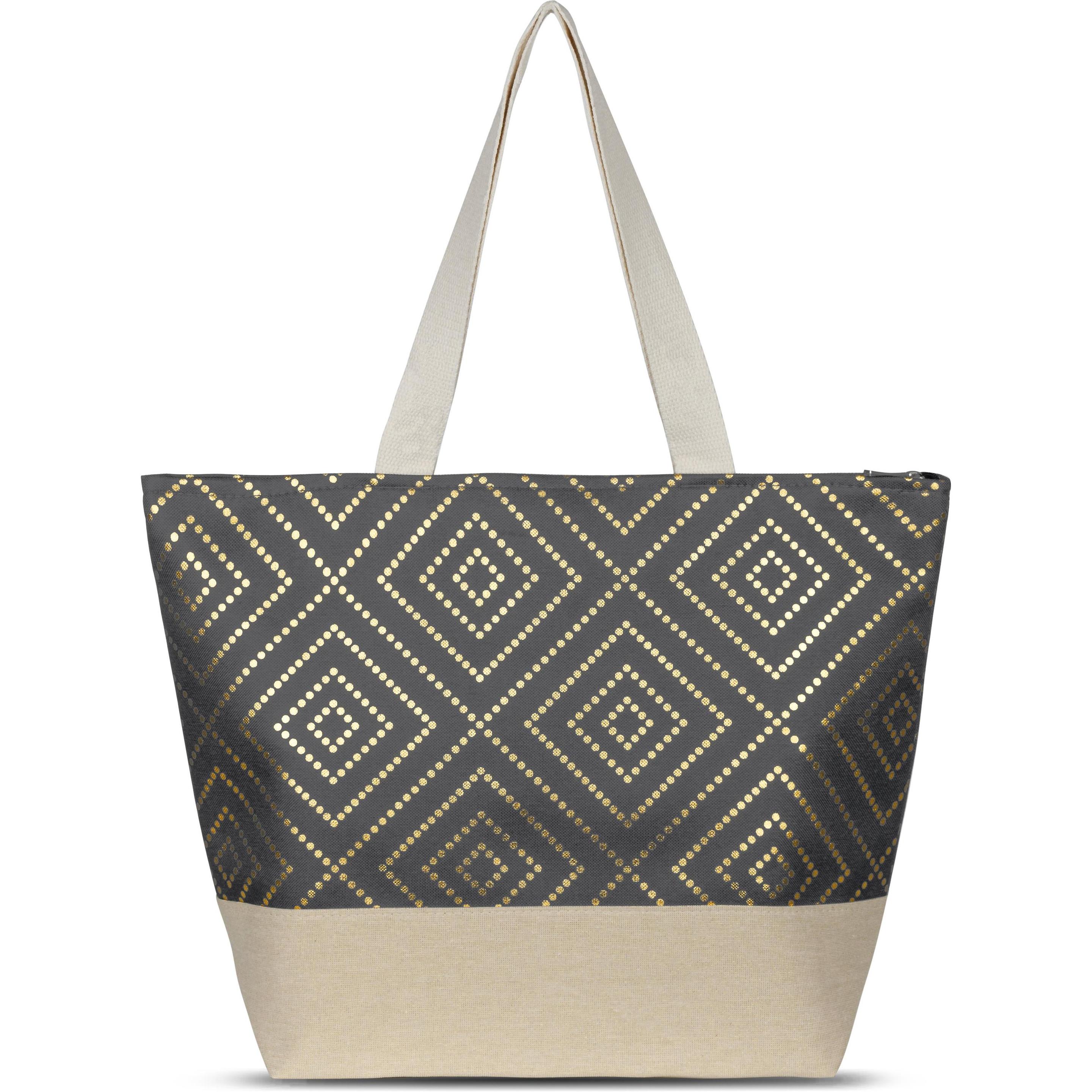 Normani, Handtasche, Grosse Strandtasche Nika, Grau