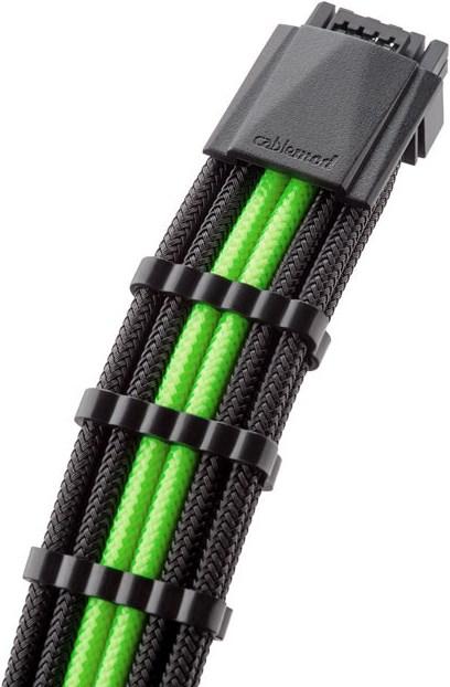 Produktbild CableMod RT-Series Pro ModMesh 12VHPWR Dual Cable Kit für ASUS/Seasonic - schwarz/hellgrün