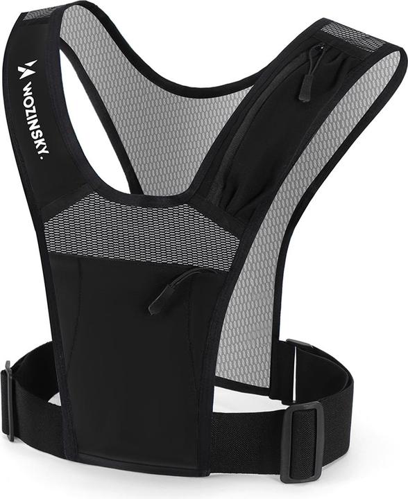 Produktbild Wozinsky WKDB1 reflektierende Laufweste – schwarz (One Size)