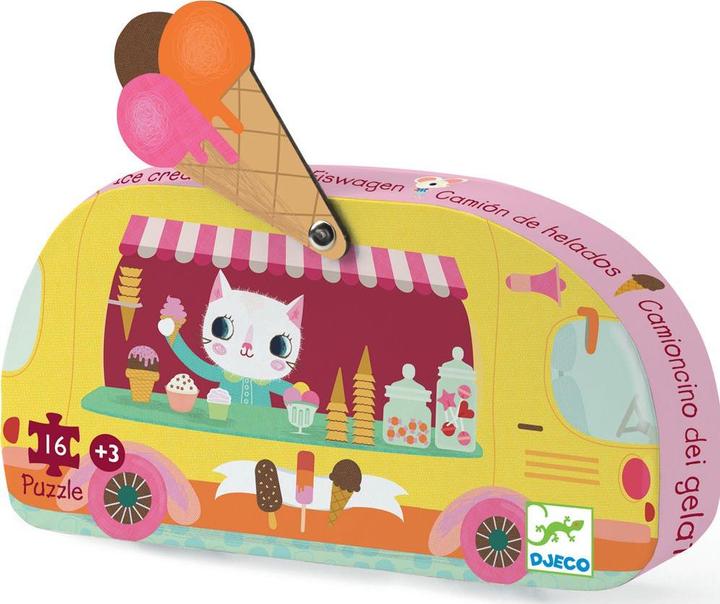 Actual product image Djeco The ice cream trolley 16 pieces (16 pieces)