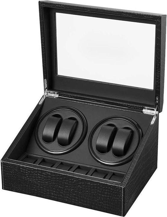 Actual product image Cbx Uhrenbeweger für 4+6 Uhren, Watchwinder Krokodilmuster (10 x)