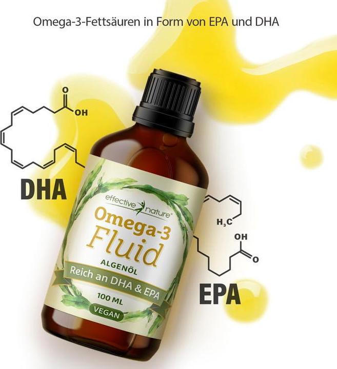 Image du produit Effective Nature Huile d'algues oméga-3 végétalienne (1 pièce(s), Liquide)