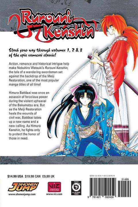 Produktbild Rurouni Kenshin (3-in-1 Edition), Vol. 1 (Englisch, Nobuhiro Watsuki, 2017)