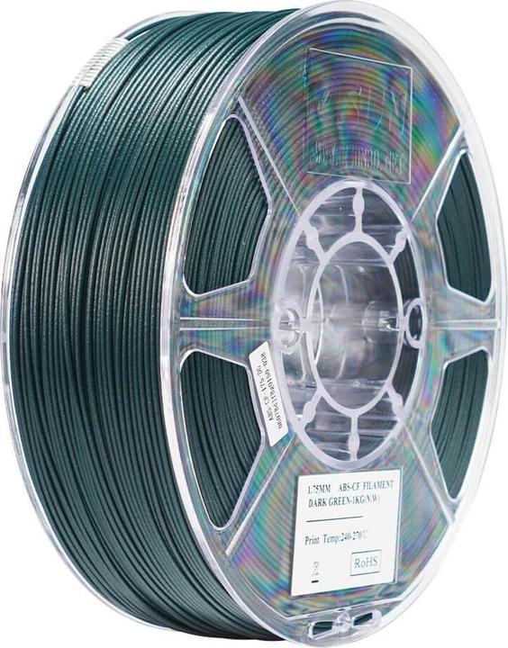 Actual product image eSUN EABS-CF 1.75mm DARK GREEN 1kg (ABS, 1.75 mm, 1000 g)