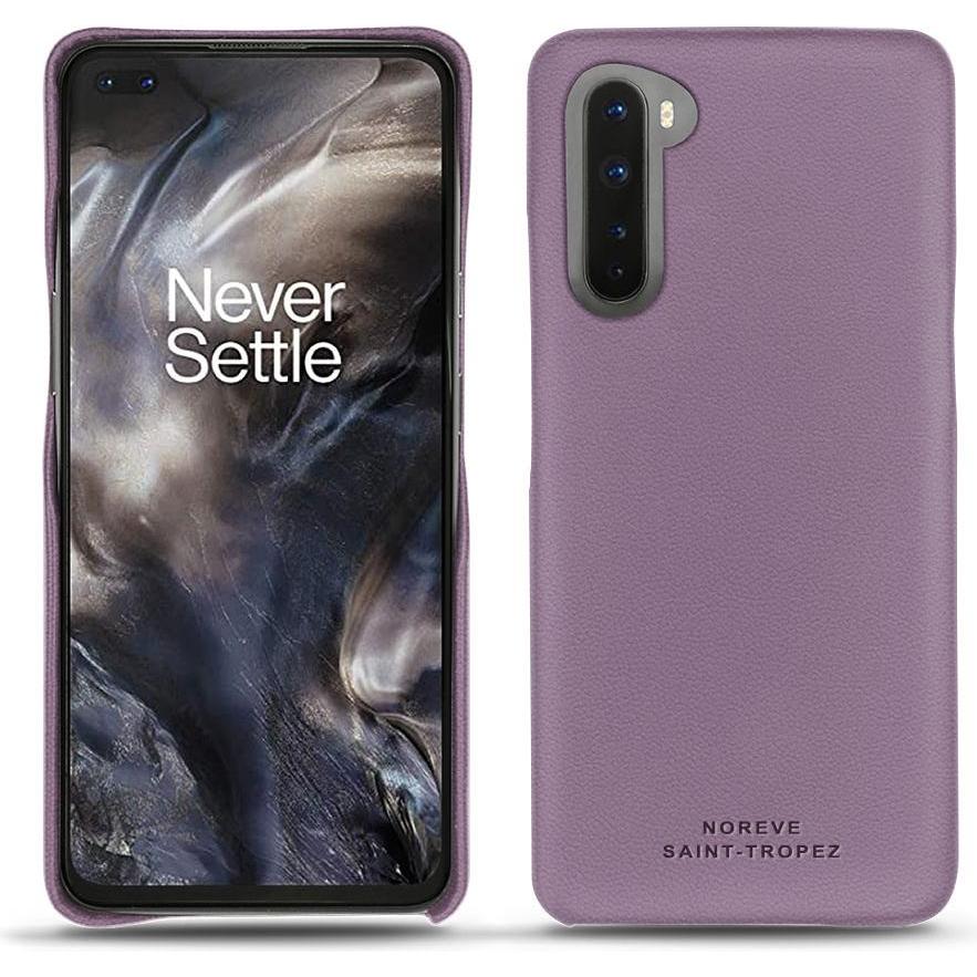 Thumbnail - Noreve Lederschutzhülle (OnePlus Nord), Smartphone Hülle, Violett