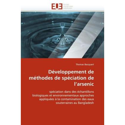 Développement de méthodes de spéciation de l'arsenic, Fachbücher von Thomas Bacquart