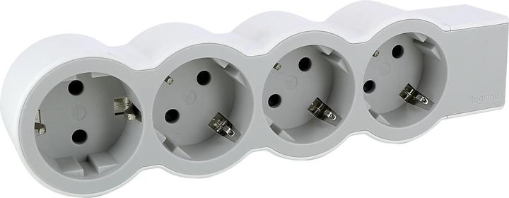 Produktbild Legrand Flache Steckdosenleiste, 4-fach Steckdose (4x, CEE 7/3, CEE 7/4, CEE 7/7)