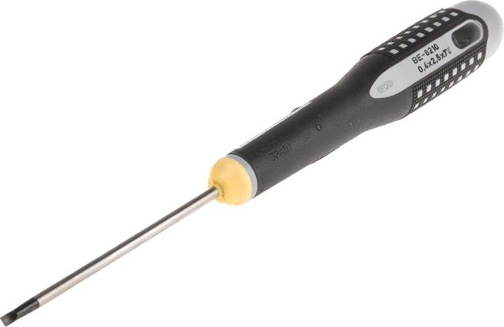 Produktbild Bahco ERGO Schraubendreher für Schlitzschrauben, gerade, mit 3-Komponenten-Griff 0,4 mm × 2,5 mm × 75 mm (Schlitz)