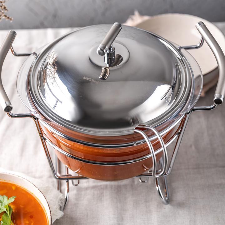 Immagine prodotto Kinghoff Riscaldatore di zuppa da tavolo 4 ELEMENTI. 4.0L KH-1417