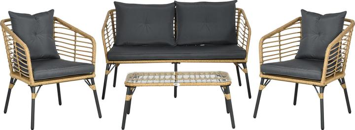 Actual product image Outsunny Garden furniture set with seat cushion