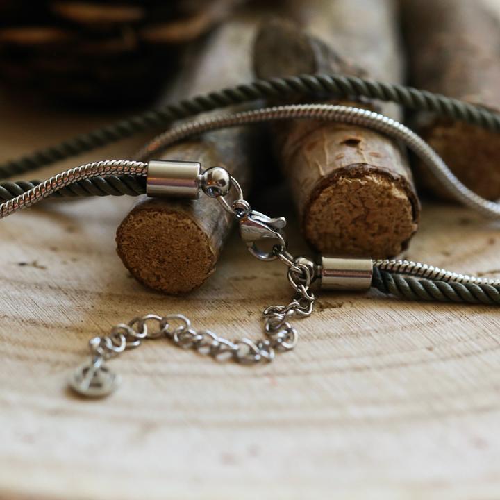 Immagine prodotto Val&Val Bracciale Oliva Da Uomo (Acciaio inossidabile)
