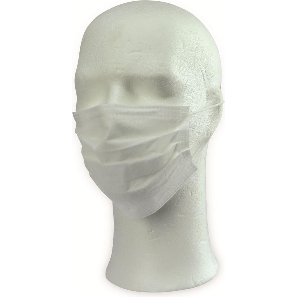 Eneroid, Mundschutz, Mundschutzmaske, 3-lagig, weiss 50 Stück (50 x)