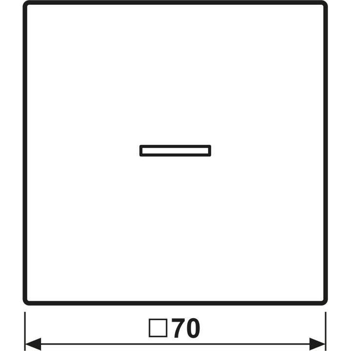 JUNG AL2990KO5 Wippe für Schalter/Taster KO, Taster + Schalter, Silber